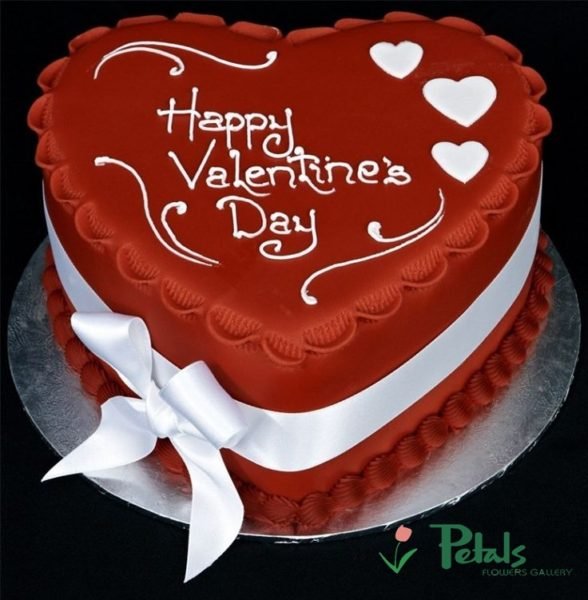 Heart Shape Rosette Anniversary Cake | Order Online at Bakers Fun